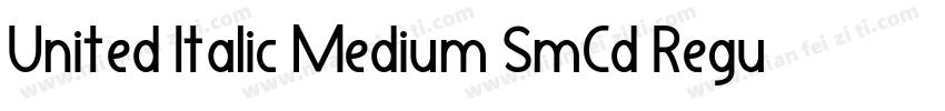 United Italic Medium SmCd Regular字体转换
